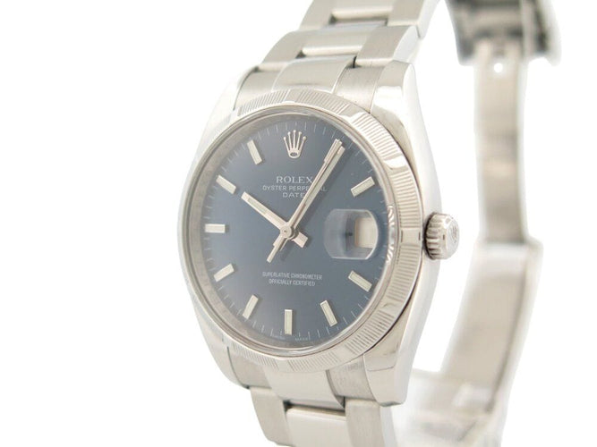 Montre montre ROLEX 15210 oyster perpetual date 34 mm acier automatique 58 Facettes 266340