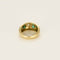 Bague 48 Bague jonc en or jaune, diamant et émeraudes 58 Facettes DIE1614X3