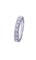 Bague 54 Bague demi-alliance sertie de diamants en or blanc 18k 58 Facettes Al.Demi.B.1ct.DV