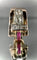 Bague 52.5 Bague modèle Tank asymétrique d'époque 1930/40 3 ors rubis diamants 58 Facettes