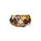 Bague 55,5 Bague jonc en or jaune et pierres fines 58 Facettes MON1096