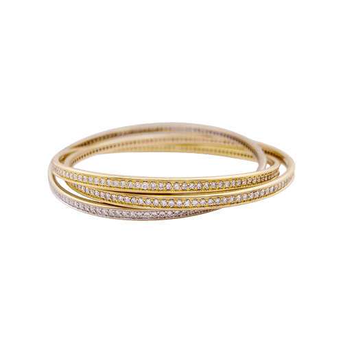 Bracelet Bracelet Cartier Trinity trois ors et diamants. 58 Facettes 34490