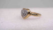Bague 56 Bague coeur or et Diamants 58 Facettes 13136