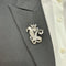 Broche Broche en or gris 18K et platine avec 2,50 ct de diamants taille ancienne - Vers 1950 - 15,50 g 58 Facettes FB10387