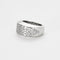 Bague 52 Bague jonc or gris et pavage de diamants 58 Facettes LJ3