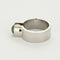 Bague 61 Bague moderniste en or gris et perle de culture grise 58 Facettes TAR1516