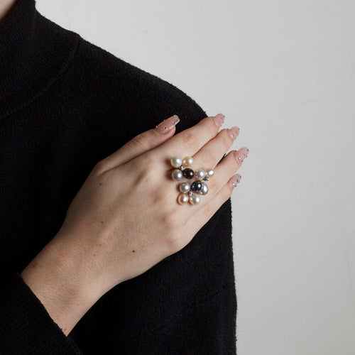 Bague Perles et Diamants 58 Facettes 2593