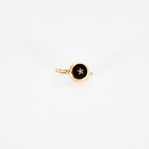 Boucles d'oreilles Dormeuses Anciennes Onyx Perles Or Jaune 58 Facettes