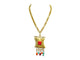 Collier vintage collier CHRISTIAN LACROIX pendentif breloques pierres pampille 58 Facettes 272656