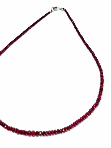 Collier collier en rubis 58 Facettes