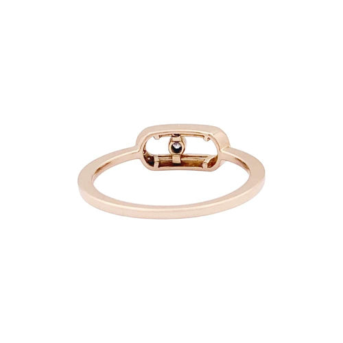 Bague 48 Bague Messika, "Move Uno Pavé", or rose et diamants. 58 Facettes 34744