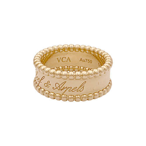 Bague 50 Bague Van Cleef & Arpels, "Perlée signature", or jaune. 58 Facettes 34580