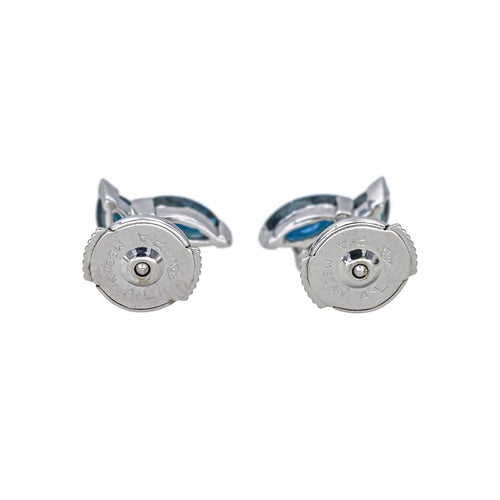 Boucles d'oreilles Boucles d'oreilles Or blanc Saphir, Diamant 58 Facettes 4479173CN