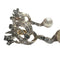 Boucles d'oreilles BOUCLES D'OREILLES DESIGN ART DÉCO PÉRIODE 1930-1935 en OR 18 KT et PLATINE avec DIAMANTS et PERLES 58 Facettes Q162B