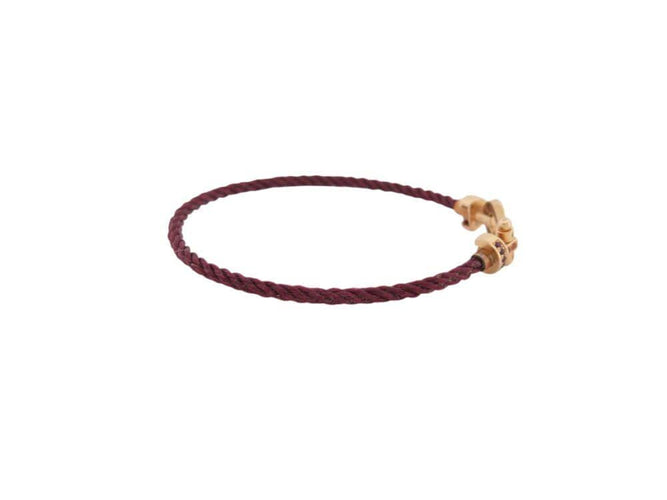 Bracelet bracelet FRED force 10 mm 0b0156 t15 rubis saphir or rose 18 carats 58 Facettes 269168