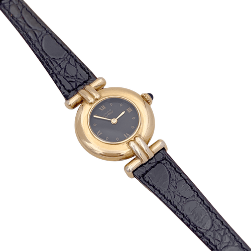 Montre Montre Cartier "Colisée Must" vermeil, cuir. 58 Facettes 34374