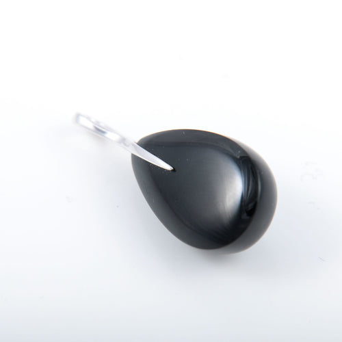Pendentif Pendentif or blanc, diamants et agate 58 Facettes