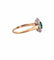 Bague 60 Bague marguerite en or 18 carats émeraude et diamants naturels 58 Facettes
