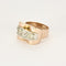 Bague Bague Tank or et diamants 58 Facettes