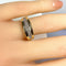 Bague 51 Bague jonc en or jaune 18 carats sertie de 9 diamants 58 Facettes AB565