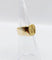 Bague 45 Chevalière antique or 18k armoiries française blason fleur, heaume et lion, sceau 58 Facettes A05250