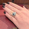 Bague Bague en or blanc diamants et saphir 58 Facettes 29701
