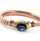 Bracciale vintage anni 60' oro rosa massiccio con zaffiro 58 Facettes