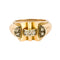 Bague 55 Bague Tank or jaune et diamants 58 Facettes 240815