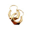Boucles d'oreilles Boucles d'oreilles créoles Art Déco or jaune finement travaillées 58 Facettes A05362