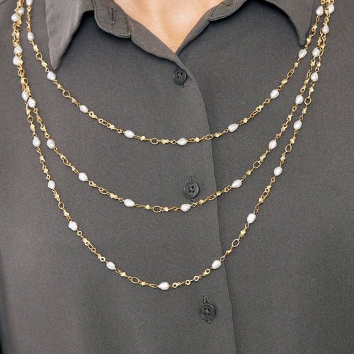 Collier Collier Rococo or jaune et or blanc 58 Facettes LP1163/6