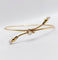 Bracelet Bracelet victorien ajustable or jaune, perles et diamant taille rose (circa 1900) 58 Facettes A05281