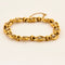 Bracelet Bracelet ancien en or jaune et diamants tailles roses. 58 Facettes