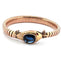 Bracciale vintage anni 60' oro rosa massiccio con zaffiro 58 Facettes