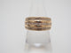 Bague 53 Bague ruban or jaune, triple rangée diamants 58 Facettes