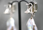 Boucles d'oreilles Boucles d'oreilles pendantes Labradorite, Perles de culture, Diamants 58 Facettes