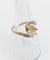 Bague 54.5 Bague tourbillon antique en or 18k et platine, diamant taille ancienne 1,35 ct 58 Facettes A06442