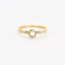 Bague 55 Bague solitaire diamant or jaune et blanc 58 Facettes