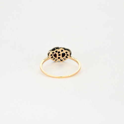 Bague 58 Bague vintage en or, diamants, rubis et saphir. 58 Facettes