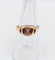 Bague 53.5 Bague Tank Art Déco or rose, petit diamant et monture géométrique (circa 1950) 58 Facettes A05167
