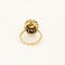 Bague 52 Bague or jaune et blanc, saphir jaune et diamants 58 Facettes B250159