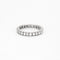 Bague 65 Alliance Américaine en or gris 58 Facettes