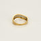 Bague 57,5 Bague mouvementée en or jaune, or blanc et diamants 58 Facettes THI0508