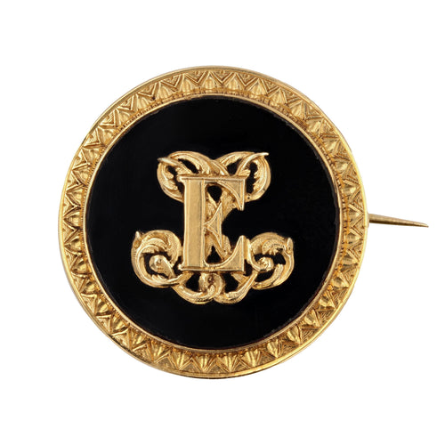 Broche Broche ancienne or et pâte de verre 58 Facettes 15-457