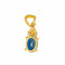 Pendentif Pendentif  Or jaune Saphir, Diamant 58 Facettes 4242527CN