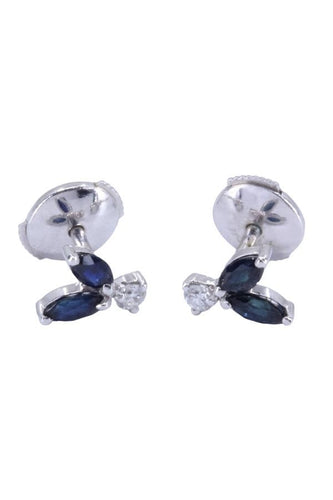Boucles d'oreilles BOUCLES D'OREILLES SAPHIRS ET DIAMANTS 58 Facettes 088151