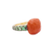 Bague 49 Bague Pomellato "Capri" en or rose, corail et tsavorites. 58 Facettes 34455