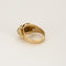 Bague 55,5 Bague or jaune, platine et diamants 58 Facettes HOU5529