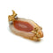 Broche Broche Or Jaune - Diamants - Quartz hématoïde 58 Facettes RÉF 1040/08