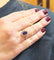 Bague en or rose 18 carats , améthyste et diamants