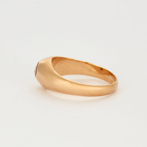 Bague 59 Bague jonc or jaune et diamant 58 Facettes SPEV 14